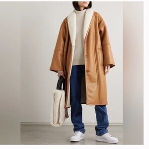 STAND STUDIO  Dolores Belted Faux Shearling Coat